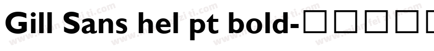 Gill Sans hel pt bold字体转换